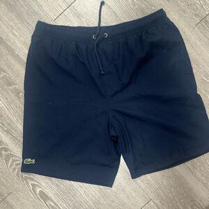 LACOSTE SHORTS NAVY BLUE SIZE LARGE